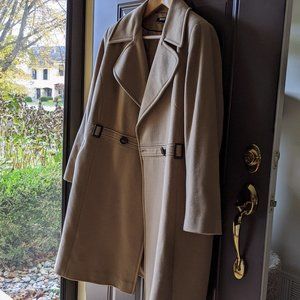 Plus DKNY Long Camel Wool Coat
